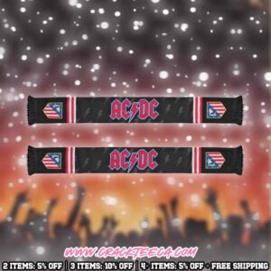 AC DC Logo Atletico Madrid Christmas Ruffneck Scarf