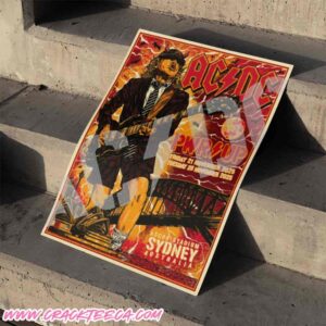 ACDC Sydney Australia PWR Up Tour 2025 Exclusive Tee On November 21-25 At Accor Stadium Home Decor Poster Canvas