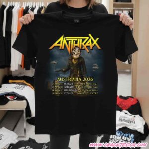 Anthrax Australia Tour 2026 Tour Dates Unisex T-Shirt