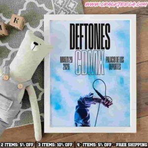 Deftones CDMX 2026 Palacio De Los Deportes Marzo 29 Home Decor Poster Canvas