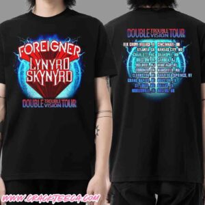 Foreigner X Lynyrd Skynyrd Double Trouble Double Vision Tour 2026 Event Tee Limited Merchandise T-Shirt