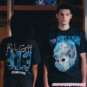 From 8 Mile To The Lion’s Den The Eminem X Detroit Lions All Grit T-Shirt Merchandise 2025