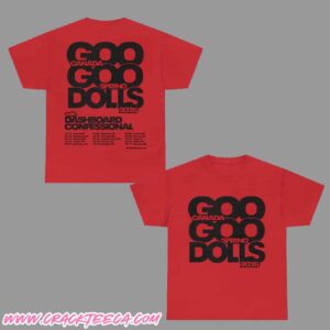Goo Goo Dolls With Dashboard Confessional Canada Spring Tour 2026 Tour Dates Two Sided Unisex T-Shirt