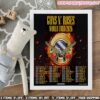 Guns N’ Roses World Tour 2026 Dates List Full Schedule Cities And Venues Home Decor Poster Canvas