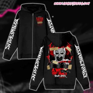 Ice Nine Kills A Work of Art Tour Europe UK 2025 Dates List Art The Clown Pull Over Hoodie Zip Shirt