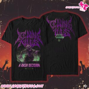 Ice Nine Kills Pop Up Store Glasgow UK 2025 A Work Of Art Tour Exclusive Items On December 9 Strictly Limited City T-Shirt