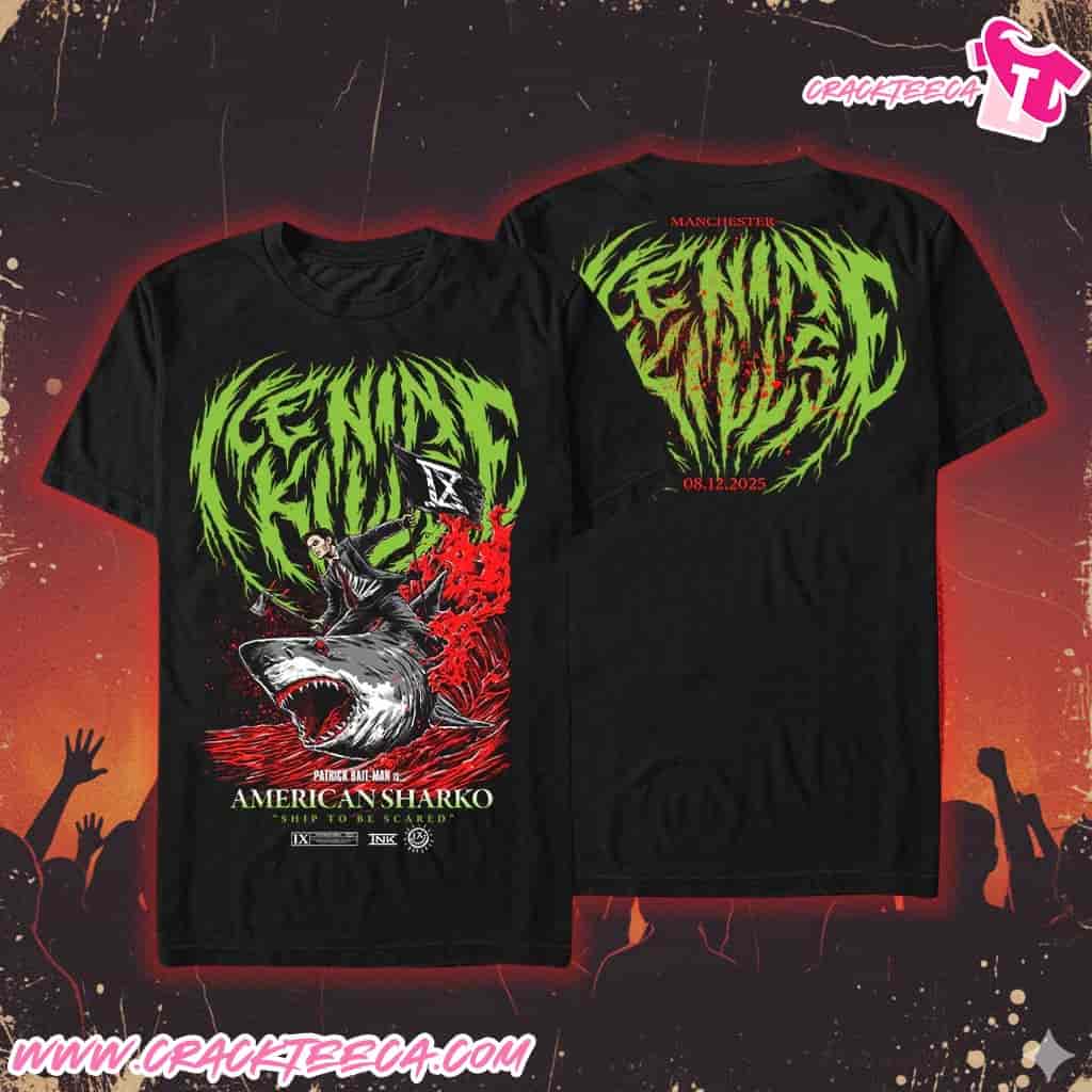 Ice Nine Kills Pop Up Store Manchester UK 2025 A Work Of Art Tour Exclusive Items On December 8 Strictly Limited City T-Shirt Ice Nine Kills Pop Up Store Manchester UK 2025 A Work Of Art Tour Exclusive Items On December 8 Strictly Limited City T-Shirt