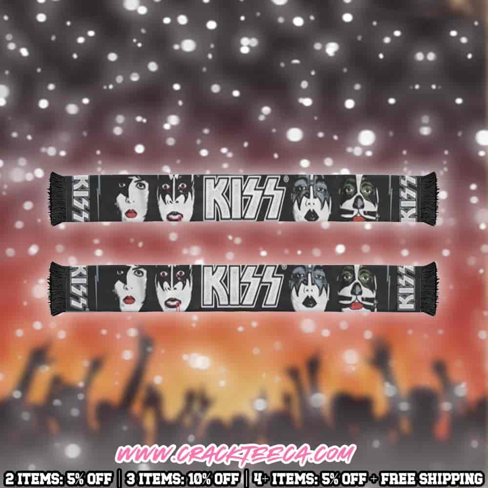 Kiss Band Christmas Ruffneck Scarf Kiss Band Christmas Ruffneck Scarf