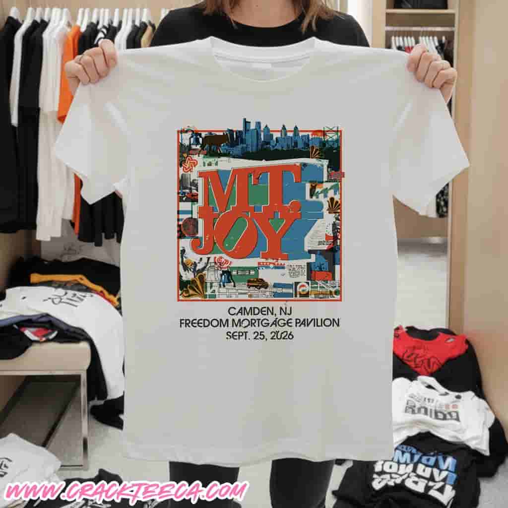 MT Joy Camden NJ Concert Poster At Freedom Mortgage Pavillion On September 25 2026 Unisex T-Shirt MT Joy Camden NJ Concert Poster At Freedom Mortgage Pavillion On September 25 2026 Unisex T-Shirt
