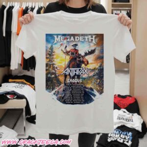 Megadeth Canada Tour 2026 With Anthrax And Exodus Band Tour Dates Unisex T-Shirt