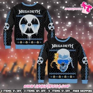 Megadeth Vic Holiday 2025 Ugly Sweater Gifts For Fan And Family