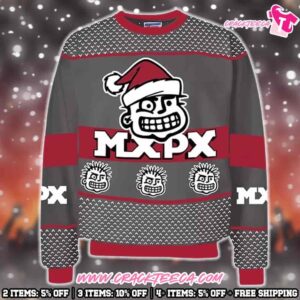 MxPx Santa Xmas Px Ugly Christmas Sweater For Fans And Family
