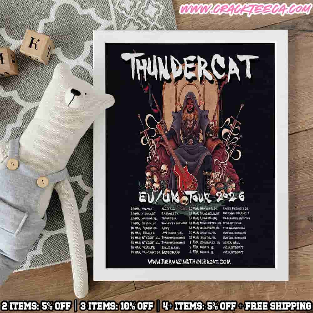 Thundercat EU UK Tour 2026 Tour Dates Home Decor Poster Canvas Thundercat EU UK Tour 2026 Tour Dates Home Decor Poster Canvas
