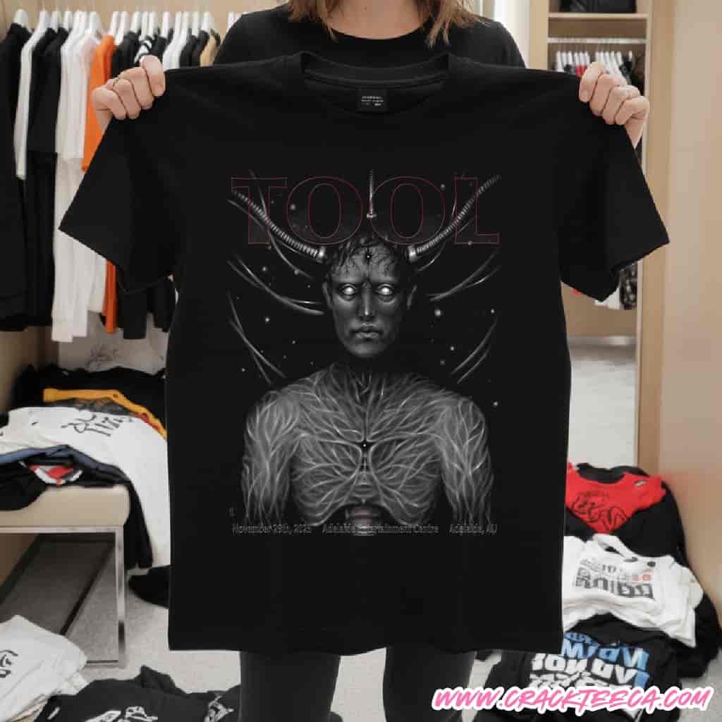 Tool Adelaide Australia 2025 Concert Poster Night 2 At Adelaide Entertainment Centre On November 29th Unisex T-Shirt Tool Adelaide Australia 2025 Concert Poster Night 2 At Adelaide Entertainment Centre On November 29th Unisex T-Shirt