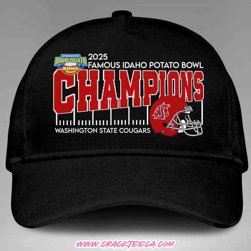 2025 Famous Idaho Potato Bowl Champions Washington State Cougars Classic Hat-Cap 2025 Famous Idaho Potato Bowl Champions Washington State Cougars Classic Hat-Cap