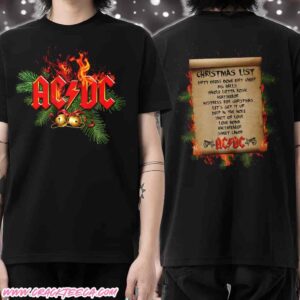 ACDC Holiday Wish List Christmas List 2025 Sweater T-Shirt