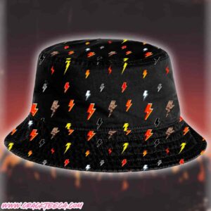 ACDC PWR Up Thunder Pattern Bucket Hat