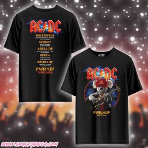 ACDC PWR Up Tour Australia 2025 Koala T-Shirt Merchandise