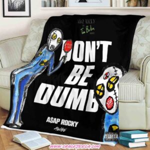 ASAP Rocky National Nothing Day Don’t Be Dumb Album Cover Art Fleece Blanket