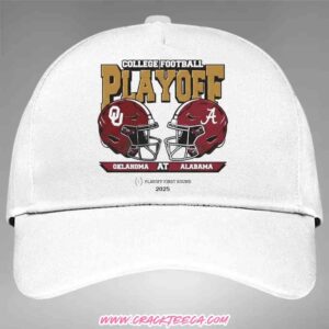Alabama Crimson Tide Vs Oklahoma Sooners 2025 CFP College Football Playoff First Round Head-To-Head Helmet Ha-Cap