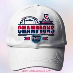 Arizona Wildcats Football 2026 Trust & Will Holiday Bowl Champions Classic Hat-Cap