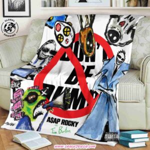 ASAP Rocky Don’t Be Dumb Album Official Cover Art Fleece Blanket