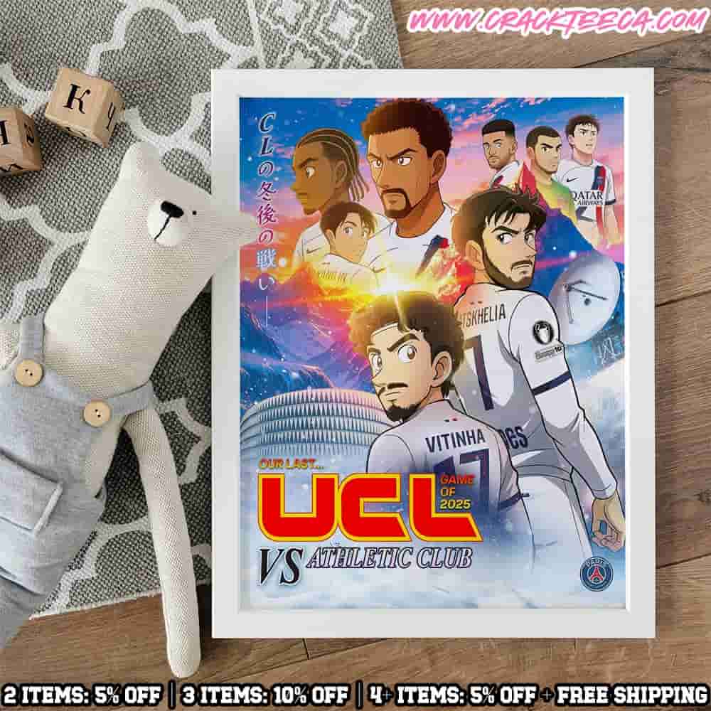 Athletic Bilbao Vs PSG UEFA Champions League 2025 Our Last Game Anime Japan Version Home Decor Poster Canvas Athletic Bilbao Vs PSG UEFA Champions League 2025 Our Last Game Anime Japan Version Home Decor Poster Canvas