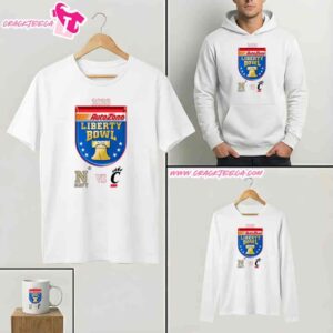 Autozone Liberty Bowl 2026 Navy Midshipmen Vs Cincinnati Bearcats Jan 2 T-Shirt
