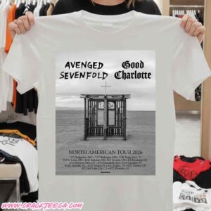 Avenged Sevenfold With Bood Charlotte North American Tour Dates 2026 T-Shirt