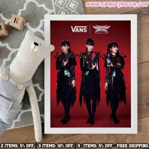 BABYMETAL X Vans The First Global Collaboration Celebrating 15 Years Of Metal Innovation Home Decor Poster Canvas