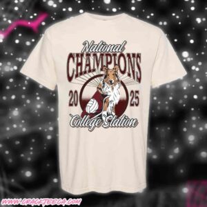 Barstool Texas A&M Aggies NCAA National Champions Volleyball 2025 Unisex T-Shirt