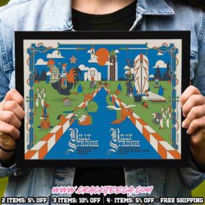 Billy Strings Austin Texas 2025 All Night Poster At Moody Center And ACL Live At The Moody Theater On December 13-14 Home Decor Poster Canvas