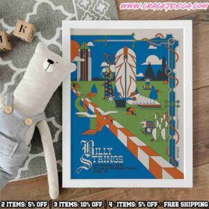 Billy Strings Austin Texas 2025 Night 2 Official Poster At ACL Live At The Moody Theater On December 14 Home Decor Poster Canvas