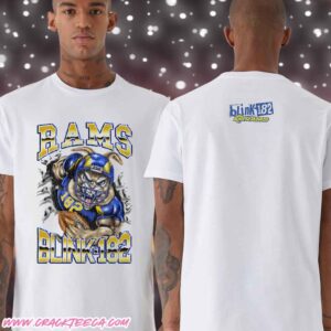 Blink 182 X Los Angeles Rams Merchandise 2025 Savage Rabbit T-Shirt