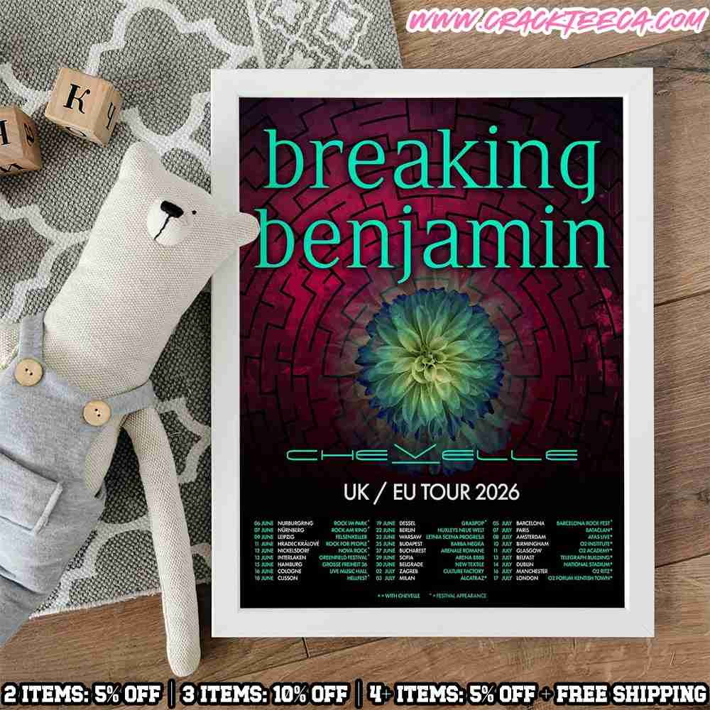Breaking Benjamin UK EU Tour Dates 2026 Home Decor Poster Canvas Breaking Benjamin UK EU Tour Dates 2026 Home Decor Poster Canvas
