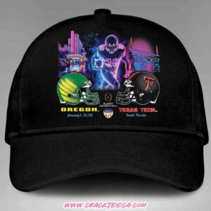 CFP Quaterfinals 2026 Capital One Orange Bowl Oregon Ducks Vs Texas Tech Art Decor Game Hat-Cap