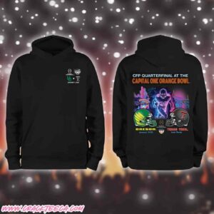 CFP Quaterfinals 2026 Capital One Orange Bowl Oregon Ducks Vs Texas Tech On January 1 Art Decor Game Pull Over Hoodie Shirt
