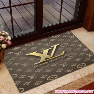 Classic Brown Gold Monogram Louis Vuitton Doormat