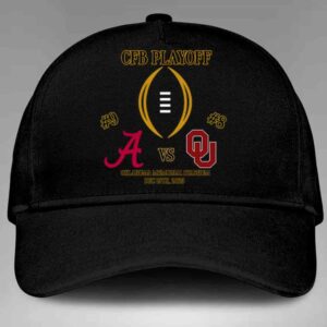 College Football Playoff 2025 First Round Game 1 Hat-Cap Alabama Crimson Tide Vs Oklahoma Sooners In Norman Oklahoma On December 19th