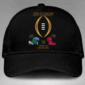 College Football Playoff First Round Game 3 2025 Hat-Cap Tulane Green Wave Vs Ole Miss Rebels In Oxford Mississippi On December 20th
