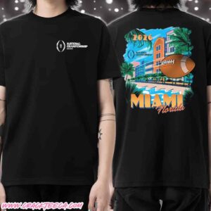 College Football Playoff National Championship Game 2026 Miami Beach Views T-Shirt Merchandise