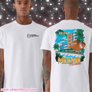 College Football Playoff National Championship Game 2026 Miami Beach Views T-Shirt Merchandise