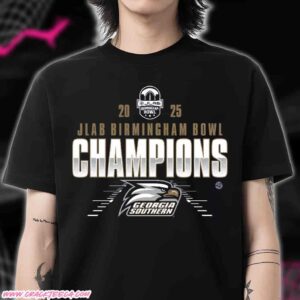 Congratulations to Georgia Southern Eagles 2025 JLab Birmingham Bowl Champions Locker Room T-Shirt