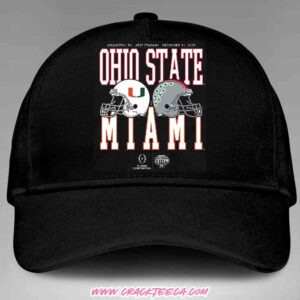 Cotton Bowl Classic 2025 Miami Hurricanes vs Ohio State Buckeyes Helmet Matchup Classic Hat-Cap