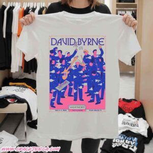 David Byrne Concert Poster For Show At The Fillmore Miami Miami Beach Florida On December 5-6 2025 T-Shirt
