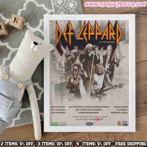 Def Leppard India Tour Dates 2026 Home Decor Poster Canvas