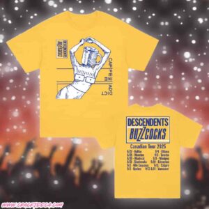 Descendents Buzzcocks 2025 Canadian Tour Dates T-Shirt Merchandise
