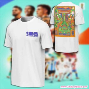 FIFA 2026 World Cup Mexico City Poster White T-Shirt Unisex
