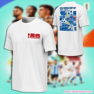 FIFA 2026 World Cup Philadelphia Poster White T-Shirt Unisex