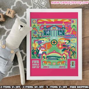 FIFA World Cup 2026 Guadalajara Host City Home Decor Poster Canvas